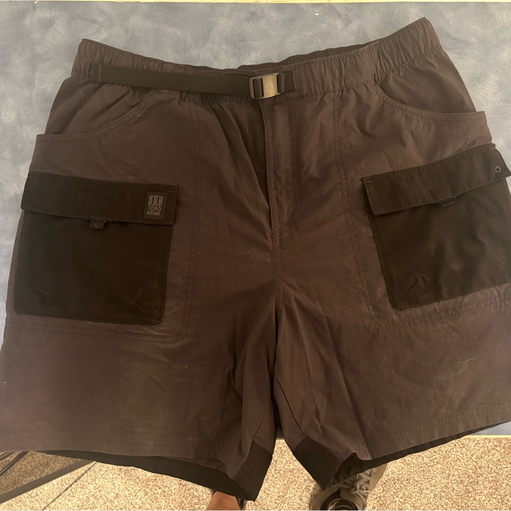 Topo Designs Dark Gray Cargo Shorts